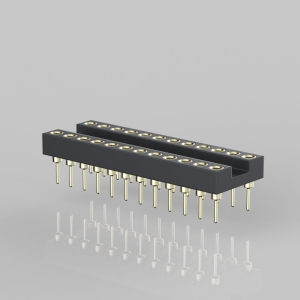 CIS2540X0XXRX-CF787 2.54mm Machined Pin IC Socket 