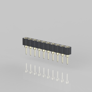 CSIP25401xXX-CF787 2.54mm Machined Pin SIP Single Row Socket 