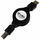GS-0189 - Cable, Retractable, USB 2.0 Compatible, A-B, M-M, 48