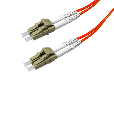 Duplex Multimode Fiber Optic Cable - LC/LC, 50/125, OM2, Orange