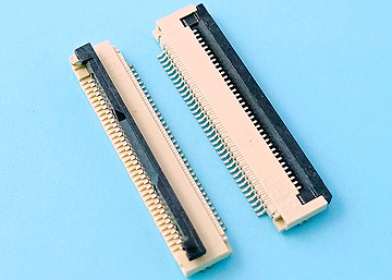 LFPC-K855-B-XX-XX-X - FPC 0.5mm H:2.0 Cover Lift  SMT R/A Lower Type Connector - LAI HENG TECHNOLOGY LTD.