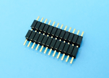 LP/H127SGN a E c E b -1xXX - 1.27mm Pin Header H:2.5 W:2.1 Single Row Dual Base Straight DIP Type - LAI HENG TECHNOLOGY LTD.