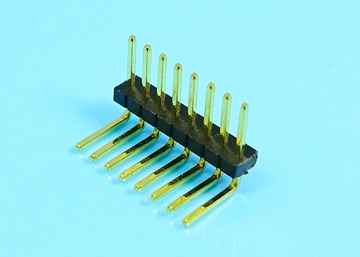 LP∕H127RGN a A c／b -1xXX - 1.27mm Pin Header H:1.0 W:2.1 Single Row Down Angle DIP Type - LAI HENG TECHNOLOGY LTD.