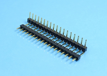 LP/H200UGX a A d／c A b -1xXX - 2.0mm Pin Header H:2.0 W:2.0 Single Row Dual Base Up Angle DIP Type - LAI HENG TECHNOLOGY LTD.