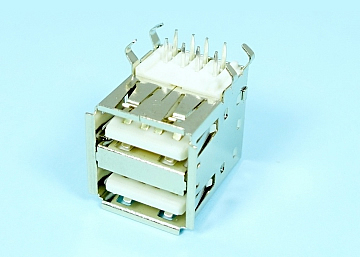 LUBD-KS002A1NXL - DUAL USB A TYPE 8 Pin Female  DIP 90ﾟ - LAI HENG TECHNOLOGY LTD.