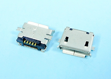 LMCUB-22UBH051T124L - MICRO USB AB TYPE 5Pin Female SMT  , With Post - LAI HENG TECHNOLOGY LTD.