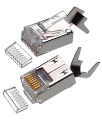 P8-M08 M-8P8C-F 2 Layers-W/Insert-Cable Clip